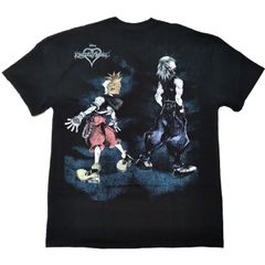 キングダムハーツ Tシャツ S 実寸XLくらい 黒 ソラ リク ディズニー *