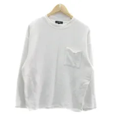 ビームスハート BEAMS HEART カットソー クルーネック 長袖 無地 M オフホワイト /HO15