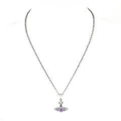 美品『USED』 Vivienne Westwood【ヴィヴィアンウエストウッド】 タイニーオーブ 保存袋有 ネックレス ペンダント アメジスト レディース