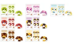 【中古】シール・ステッカー 全7種セット 「メモリーカットステッカーIDphoto 3枚入り お茶犬」