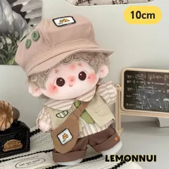 10cm 着せ替え ぬいぐるみ服 ちびぬい 推し活 推しぬい 帽子 フルセットlabubu ラブブ 綿人形 棉花娃娃 ちびぬい服 ちびぐるみ コットンドール 綿人形 cotton doll-E059