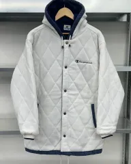 (Lオーバーサイズ)90'S Champion フリース キルティング アウター-M1507