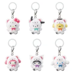 【中古】ストラップ 全6種セット 「めじるしアクセサリー サンリオキャラクターズ ～ふわふわスノー～」