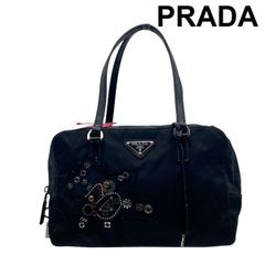 美品 PRADA プラダ ムートン トートバッグ ブラック ポーチ付き 美品 PRADA プラダ ムートン トートバッグ ブラック ポーチ付き - メルカリ
