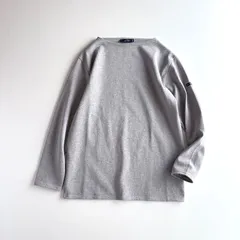 極美品 / SAINT JAMES セントジェームス / OUESSANT ウェッソン 長袖 ソリッド 無地 バスクシャツ / ユニセックス T4 レディース メンズ / ヘザーグレー / フランス製 / トップス