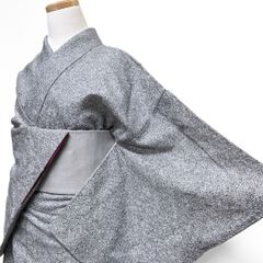 大島紬 小紋 泥染 縦縞 子持ち縦縞 モード 着物 012b p ms - メルカリ