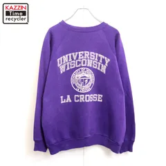 80s USA製 vintage ARTEX ウィスコンシン カレッジ スウェット トレーナー メンズ 表記Lサイズ