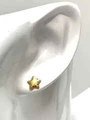 K18 / 750 スター ピアス   0.5ｇ両耳  ゴールド系  18金 刻印なし 星型
