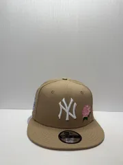 Newera ニューヨークヤンキース ワールドシリーズ1999 ローズ刺繍 9fifty スナップバックキャップ ベージュカラー