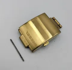 ・中古品 腕時計 部品 ディーゼル メガチーフ DZ-4360 バックル 中留め 尾錠 クラスプ ゴールド