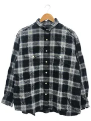 FRAMeWORK (フレームワーク)ネルチェックシャツネイビーFREE