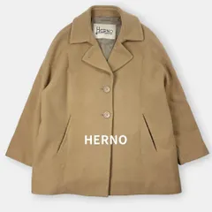 HERNO ヘルノ 21AW ウール テーラード コート 大きいサイズ GC0323D ベージュ ライトブラウン系 46 / J&NREUSE レディース アウター