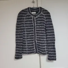 正規品 イザベルマラン エトゥワール ツイード ブラック カーディガン