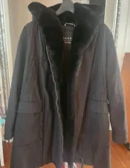 正規品 MAX MARA ブラック ファー フード コート