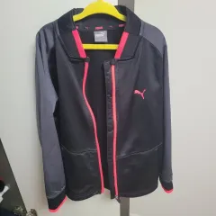 プーマキッズ ブラック/ピンク トラック ジャケット