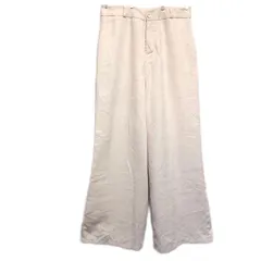 L fifth / フィフス 【超美品】 Lサイズ コーデュロイ ワイドパンツ アイボリー ホワイト 白 レディース ロングパンツ ストレート ハイウエスト ゆったり T629_23E3145のサムネイル
