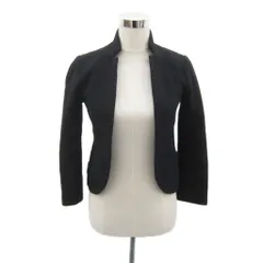 デプレ DES PRES トゥモローランド ノーカラージャケット 1 M 黒 ブラック 前開き ショート丈 /YS47 ■GY58