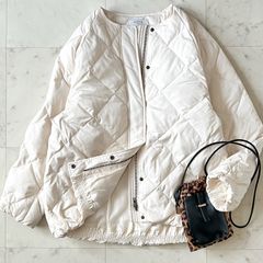 【極美品✨】アーバンリサーチ コクーンキルティングダウン アイボリー acuta アーバンリサーチ＊コクーンキルティングダウン アイボリー acuta