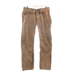 エドウィン EDWIN 503SS パンツ 33×33 コーデュロイ ユーズド加工 オレンジ 黒 ブラック /NU ■GY59