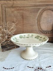 希少　美品　サルグミンヌ　Géranium　コンポティエ　フランスアンティーク フランス アンティーク 絵つき Geranium サルグミンヌ コンポティエ