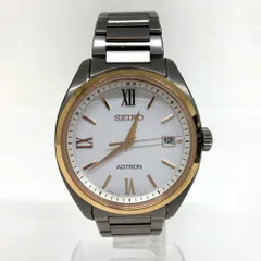 IT335291 セイコー 腕時計 ASTRON アストロン オリジン SBXY034 7B72-0AD0 ソーラー電波 ホワイト文字盤 メンズ SEIKO 中古