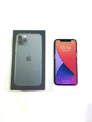 APPLE　IPHONE　11　PRO　A2215　アイフォン　スマートフォン　64GB　SIMロックあり(KDDI)　MIDNIGHT　GREEN　箱・ケーブル付　353832102064648