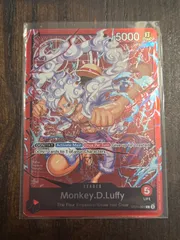 ワンピースカード 赤 ルフィ 英語版 イラスト違い リーダーパラレル