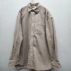 ムシンサスタンダード ワンポケット コーデュロイ オーバーサイズ シャツ L(2XL)