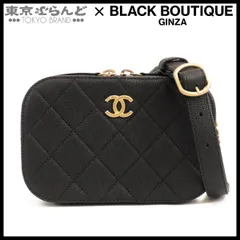 シャネル CHANEL ベルトバッグ AS0969 ブラック 黒 ゴールド金具 キャビアスキン マトラッセステッチ 28番台 ボディバッグ レディース 101843039