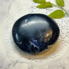 【E17493】ソーダライト　ペブル　Sodalite 天然石　磨き石　鉱物