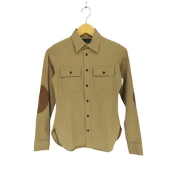 ラルフローレン RALPH LAUREN レザーエルボーパッチ L/Sシャツ レディース JPN：2 