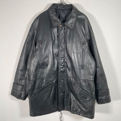 90年代ヨーロッパ古着 本革レザージャケット ドロップコード付き 