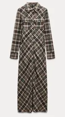 タグ付き) ザラ フランネル チェック シャツ ONE PIECE