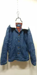 95 冬 デニムジャケット レディース 冬 ジャケット 起毛 ジャケットL
