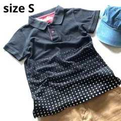 S TOMMY HILFIGER トミーヒルフィガー Sサイズ ポロシャツ 黒 ブラック 星柄 スター グラデーション S-11