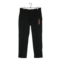中古 メンズ ラフ＆スウェル rough&swell パンツ S 黒 ブラック シンプル ロゴ刺しゅう