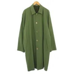 オーラリー AURALEE HARD TWIST WOOL TWILL SOUTIEN COAT ハードツイストウールツイルステンカラーコート アウター ロング丈 5 緑 グリーン A24SC01WG /BBのサムネイル