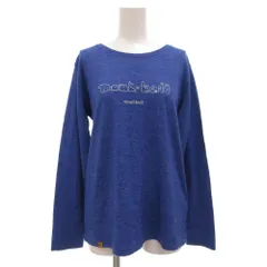 モンベル Montbell メリノウールプラス ライト ロングスリーブTシャツ カットソー ロンT L 青 ブルー /GV