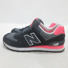 t■美品【 23.5cm 】ニューバランス/NEW BALANCE WL574CPL スエードスニーカー■黒/LADIES/43【中古】