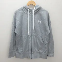 t■アンダーアーマー/UNDER ARMOUR ジップアップパーカー【XL】灰/MENS/26【中古】■
