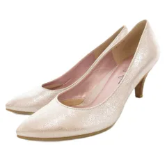 銀座かねまつ GINZA Kanematsu MISS SLENDER パンプス 23cm シューズ ハイヒール ポインテッドトゥ ラメ シルバーカラー /AE