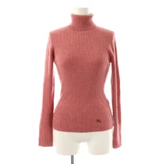 バーバリーブルーレーベル BURBERRY BLUE LABEL タートルネック ニット セーター 長袖 38 ピンク /HK ■OS