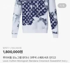 ルイヴィトン モノグラム バンダナ ニット (白 限定モデル)