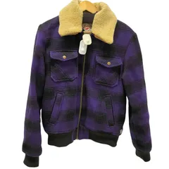 スコッチアンドソーダ SCOTCH＆SODA 裏地ボア チェック メルトン ブルゾン 襟ボア着脱可能 メンズ 表記無 のサムネイル