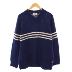 アルマーニ ジーンズ ARMANI JEANS ニット セーター 長袖 Vネック L 紺 ネイビー /BBのサムネイル