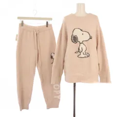 ジェラートピケ gelato pique SNOOPY セットアップ 上下 ルームウェア パジャマ カットソー 長袖 パンツ F ピンク PWNT195024 PWNP195025 /BM