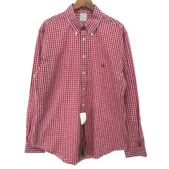Brooks Brothers ブルックスブラザーズ 長袖BDシャツ サイズ:L ゴールデンフリース刺繍    ホワイト/レッド メンズ / 241005005357
