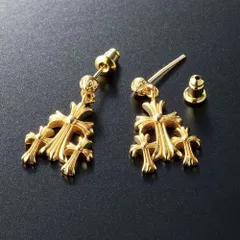 トリプルクロス ピアス 3連クロス シルバー925 メンズ レディース ユニセックス 人気 ゴシック ロック モード アクセサリー 両耳セット 即日発送 119 即発送