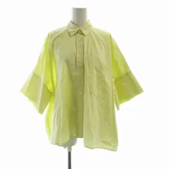 ジャーナルスタンダード レリューム JOURNAL STANDARD relume 24SS コットンブロードボクシーシャツ ブラウス ビックシルエット 半袖 F 黄 イエロー 24-050-462-1040-1-0 /RO