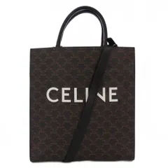 セリーヌ CELINE ミディアム バーティカルカバ トリオンフ 2WAY トートバッグ ハンドバッグ ショルダーバッグ 茶 /KH ■OH